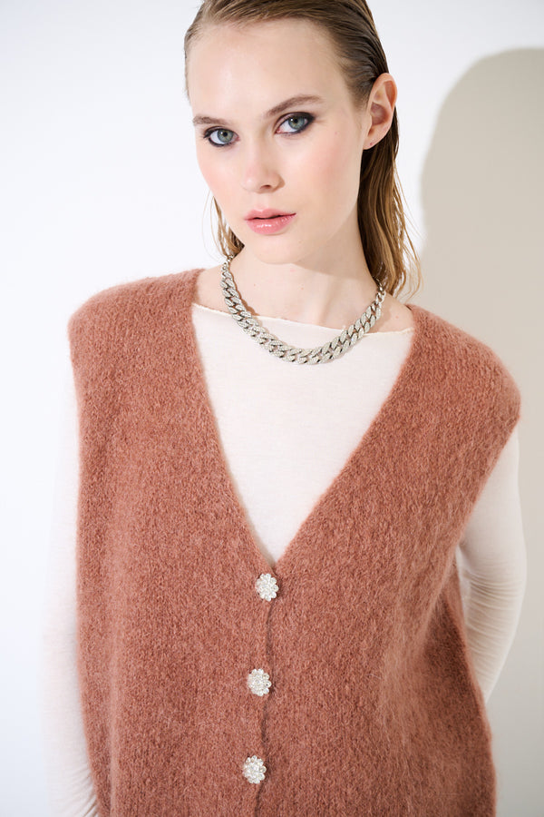 GILET BOTTONI GIOIELLO